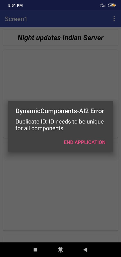 Dynamic components error in app but no error in companion - Discuss ...