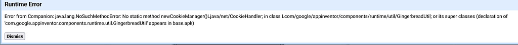 Error when using the latest update - Discuss - Kodular Community