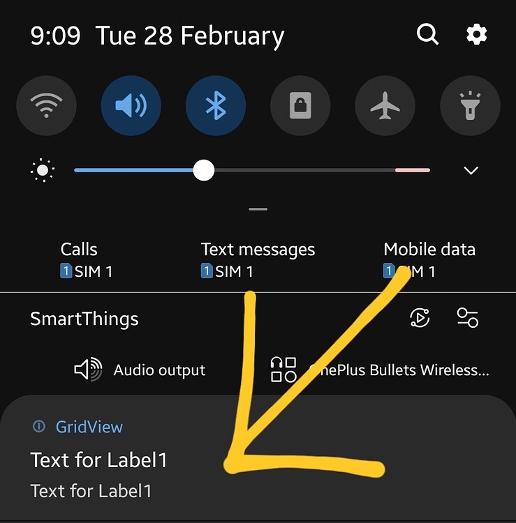 How to show label text in Background task? - Discuss - Kodular Community