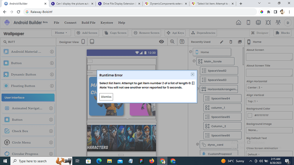 Find mistake, why i got this error - Discuss - Kodular Community