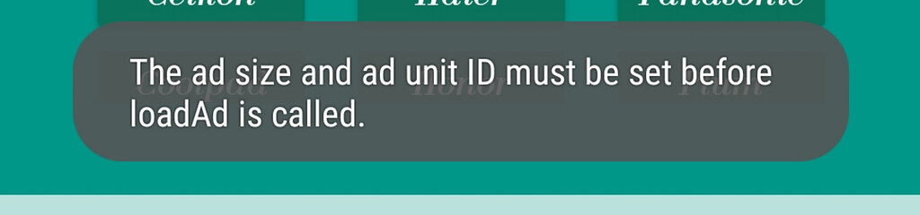 This error is coming with - Google Ad Manager Component - Ads - Kodular ...