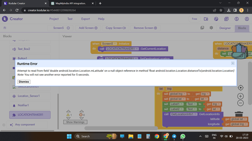 Got an errror solve my solution - Discuss - Kodular Community