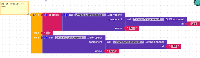 Problem with dynamic component type Label - Discuss - Kodular Community