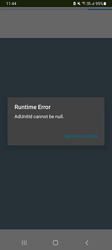 Error in my app Attempt to invoke virtual method 'java.lang.String com ...