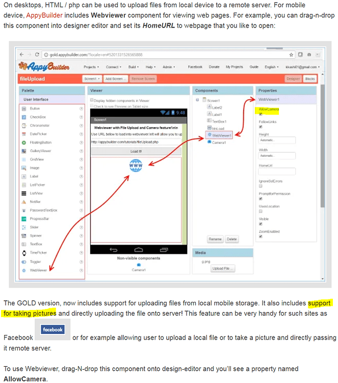 How to open the camera in the webviewer? - Discuss - Kodular Community