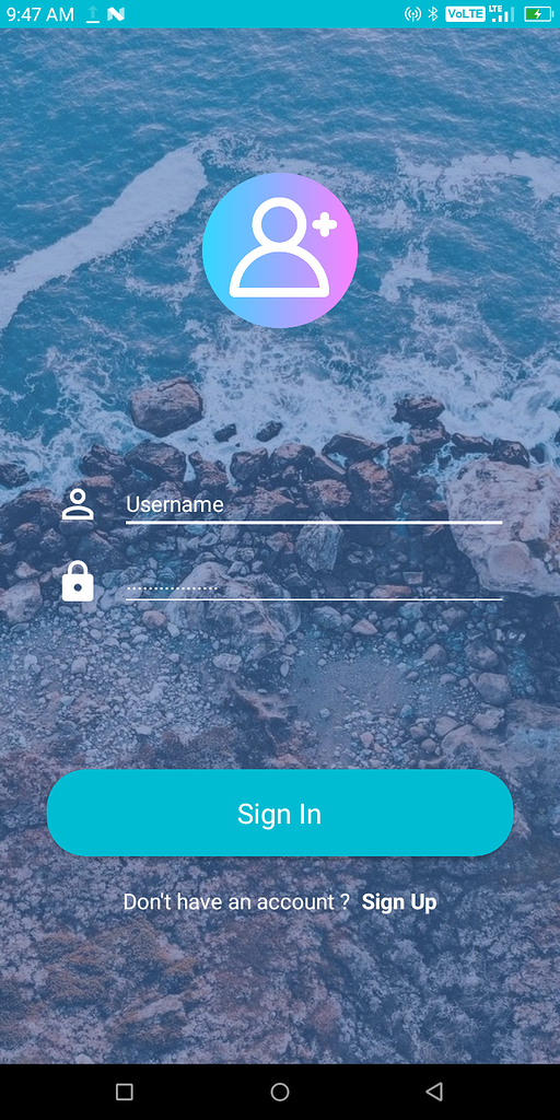 Register and Login Screen UI Free aia File - Open Source - Kodular ...