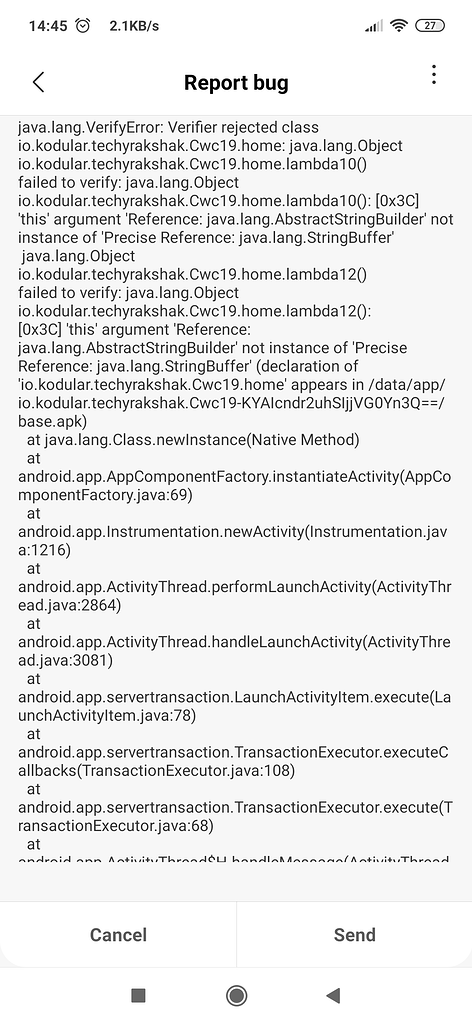 App Crashing - Doesn't Open - Discuss - Kodular Community