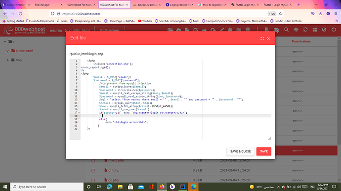 Login problem with system - web component with PHP script - Discuss ...