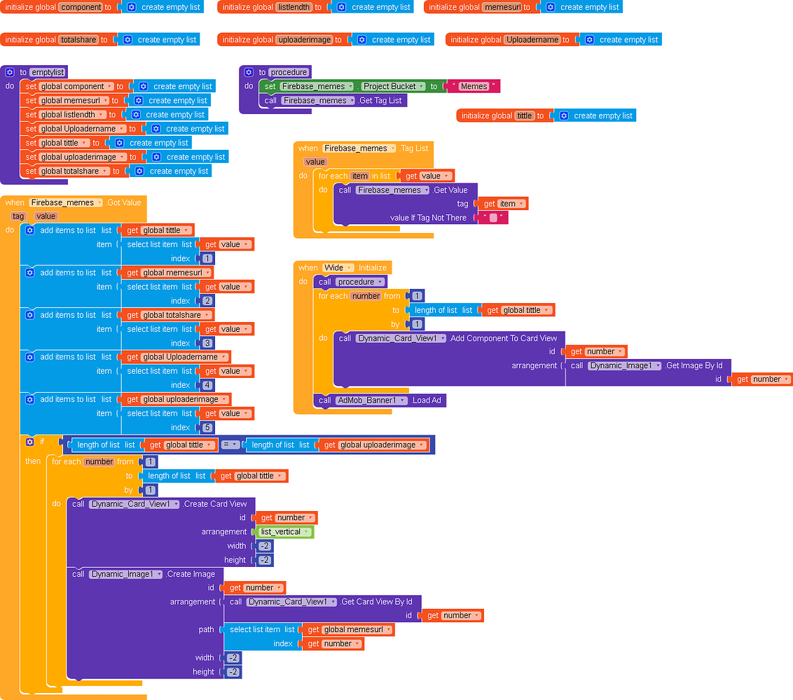 Dynamic cardview showing blank - Discuss - Kodular Community