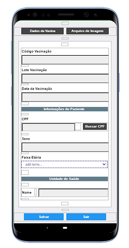 Designer Vaccination Screen - User