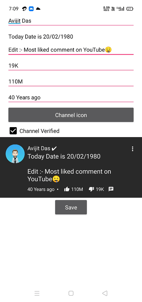 [Free] Fake YouTube comment maker - Games - Kodular Community