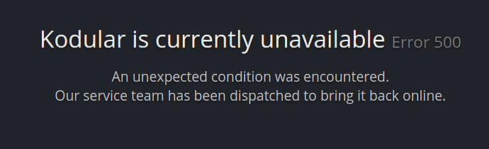 The server is temporary unavailable - Discuss - Kodular Community