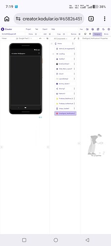 A screenshot of a mobile device displaying an online app interface where a black smartphone graphic is being customized, showing options for frame and color selection on the right side. (Captioned by AI)