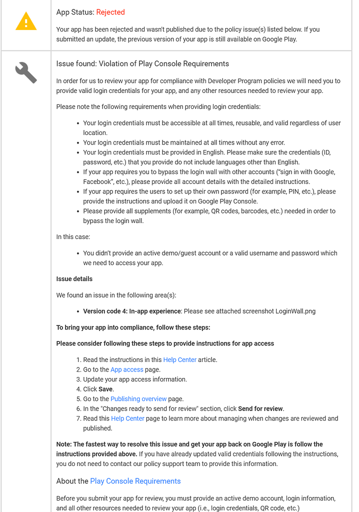 Google rejected my application upload - Discuss - Kodular Community