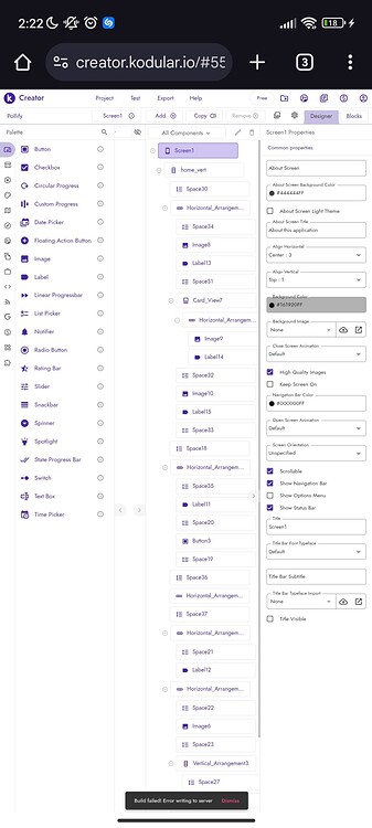 Are we fixing Build issue? - Discuss - Kodular Community