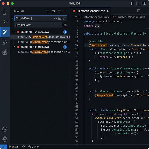 Workspace Text Search