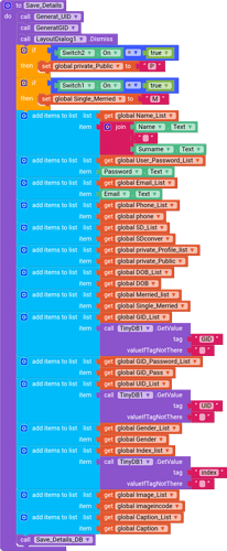 A complex visual programming block script featuring conditionals, variable assignments, and list operations to control behavior based on random values and specific conditions. (Captioned by AI)
