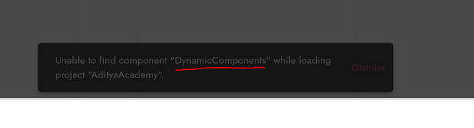 My project is not open showing this issue - Discuss - Kodular Community