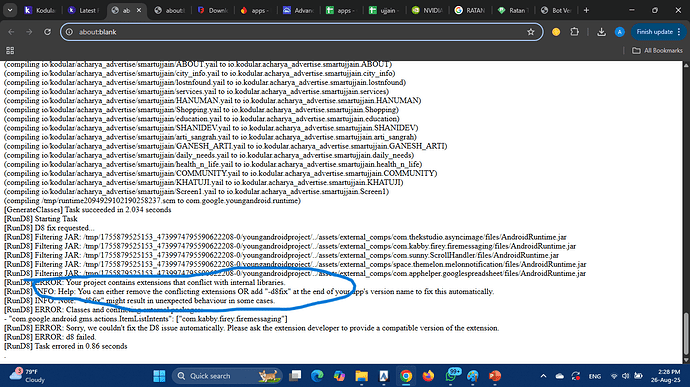 The image shows a web browser's developer console with error messages related to loading web fonts and EGL configuration on a webpage titled 'absent-blank.' (Captioned by AI)