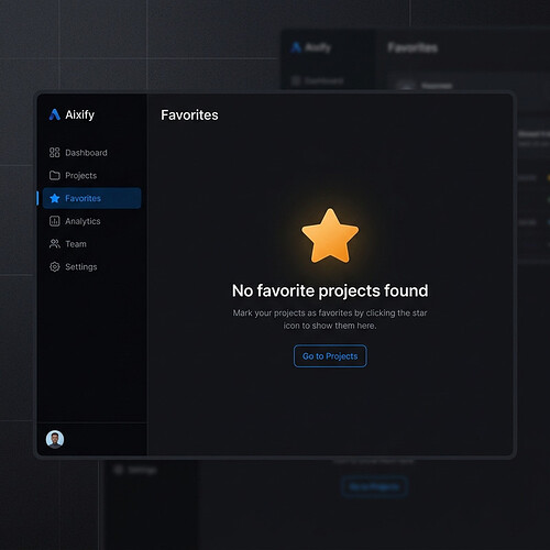 Empty Favorites State