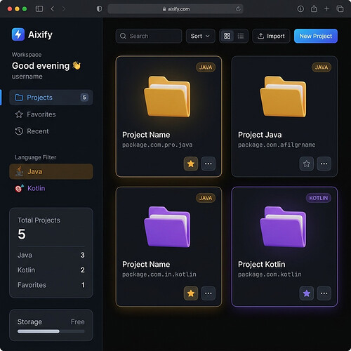 Dashboard Grid View