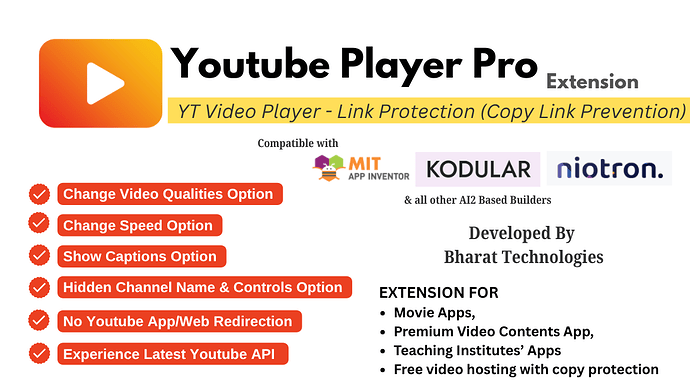 youtube player extension