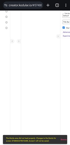 Cannot be able to open my project - Discuss - Kodular Community
