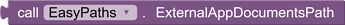 ExternalAppDocumentsPathBlock
