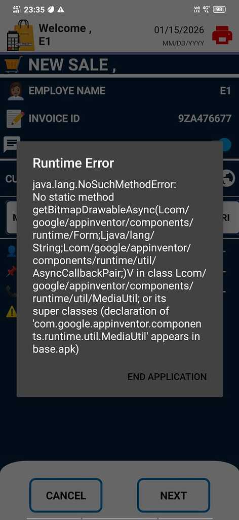 Runtime Error while loading ColinTreeListView (MediaUtil ...
