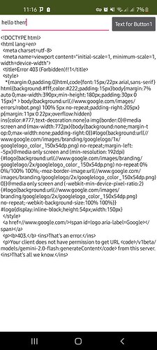 A smartphone screen displays an HTML code snippet with meta tags, styles, and body content, mostly related to Google logo images and links, viewed in a text editor or code viewer app. (Captioned by AI)