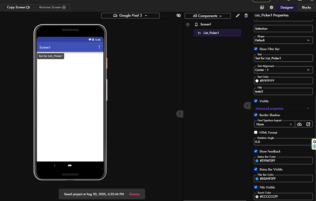 Bug Report: ListPicker search bar overlaps with title - Bugs - Kodular ...
