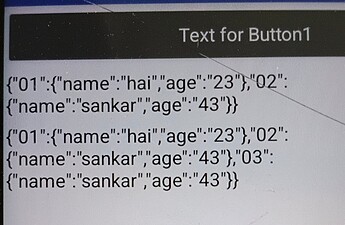 A computer screen displays JSON-formatted text showing user data with names and ages, repeated three times. (Captioned by AI)
