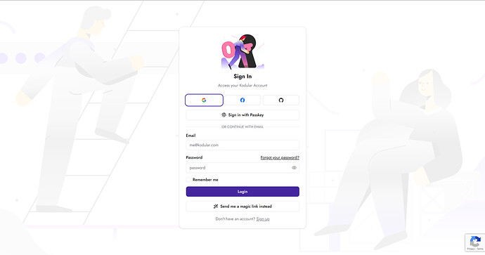 A login screen for a website or app features fields for username and password, with buttons for login, password recovery, and creating a new account, set against a background of abstract figures in motion. (Captioned by AI)