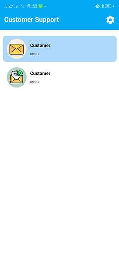 admin main screen