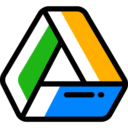 A stylized, triangular logo composed of three elongated shapes colored green, yellow, and blue. (Captioned by AI)