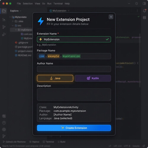 Project Creator Modal
