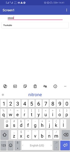 A smartphone screen shows a search bar with the partially typed word 'strond' and a keyboard displayed below it. (Captioned by AI)