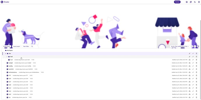 An illustration shows a person walking a dog on the left, three people celebrating with confetti in the center, and a small shop with a vendor on the right, above a list of items or transactions with timestamps. (Captioned by AI)