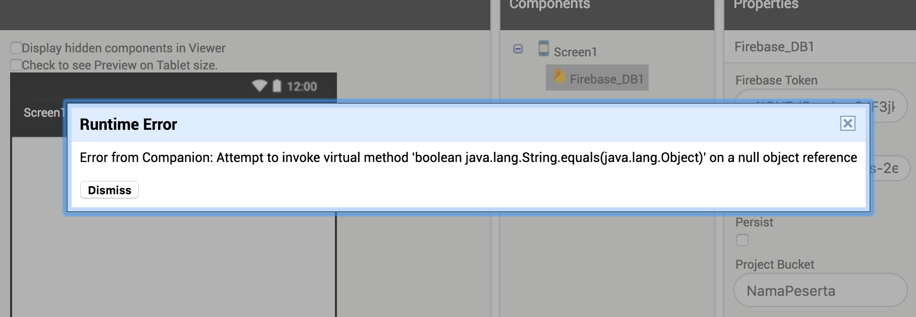 Is it bug on firebase - Bugs - Kodular Community