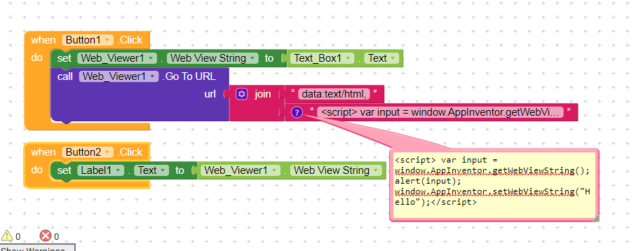 WebView String Not Working Properly - Discuss - Kodular Community