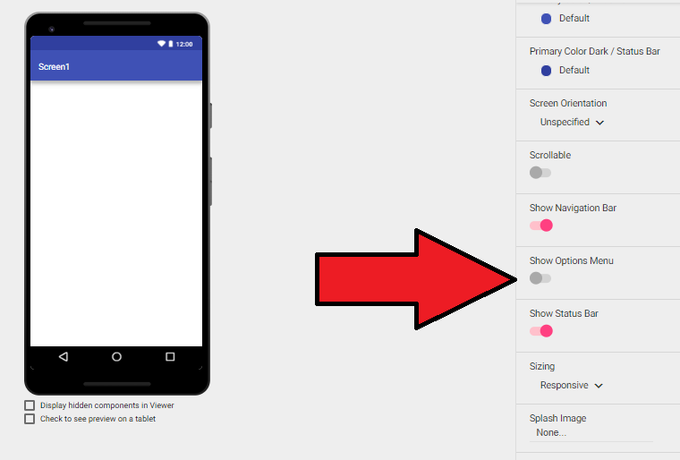 Option Menu problem in makeroid - Bugs - Kodular Community