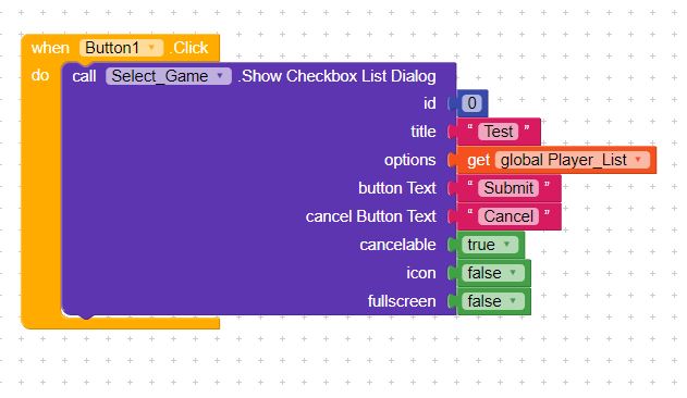 Help with Show Textbox List Dialog - Discuss - Kodular Community