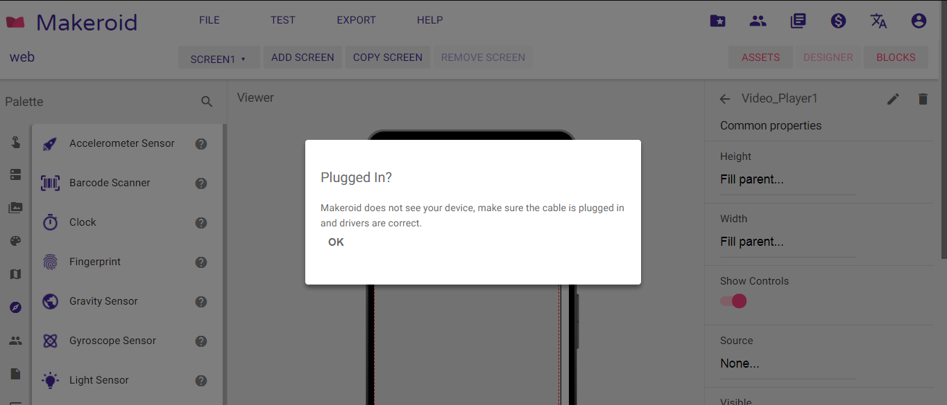 My USB Live testing not working - Bugs - Kodular Community