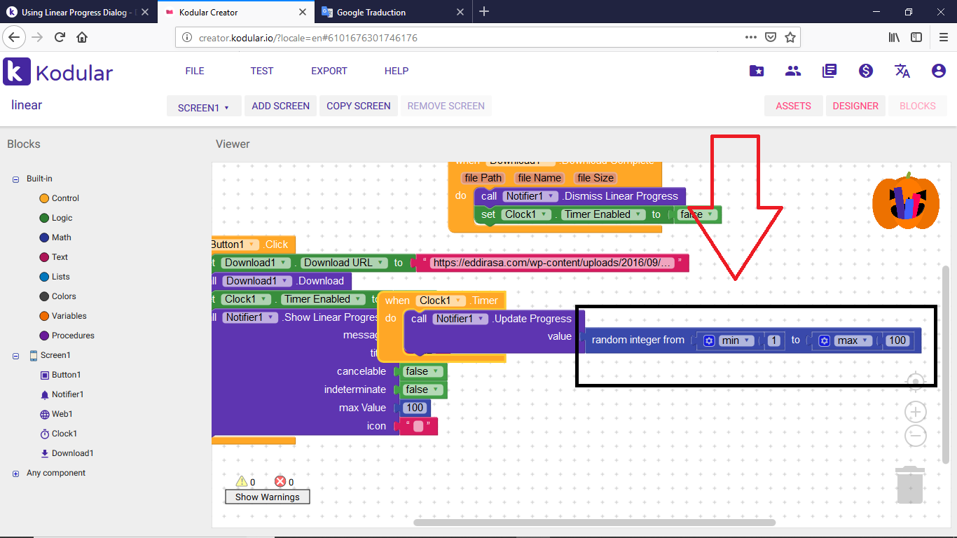 Using Linear Progress Dialog - Discuss - Kodular Community