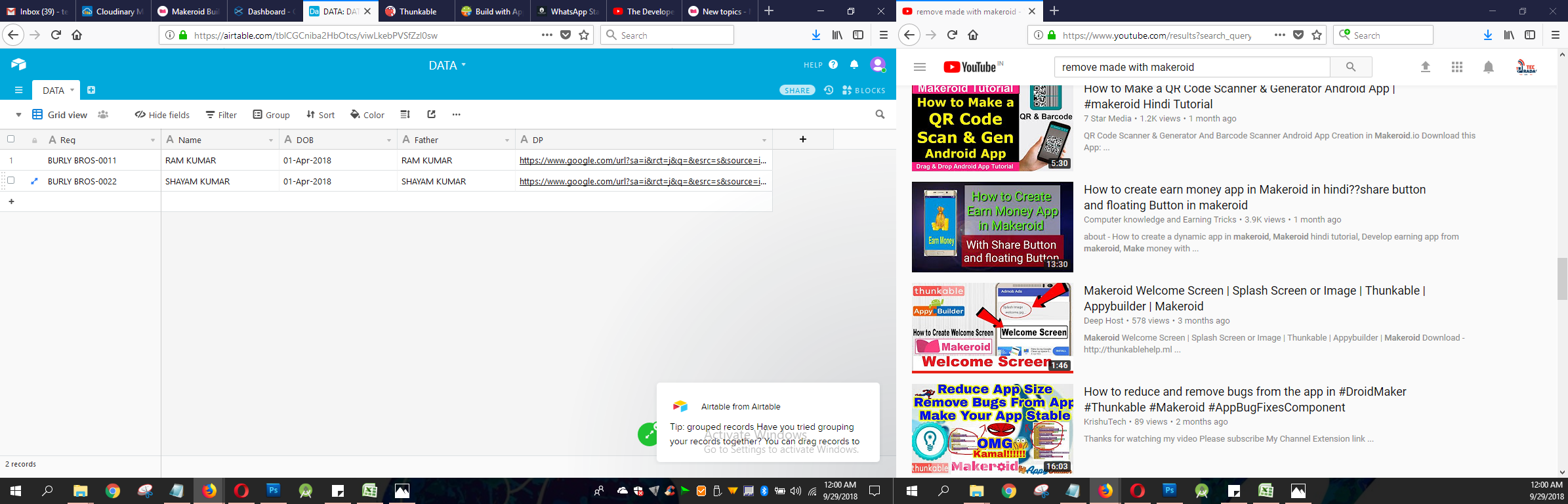 Data call failed from Airtable - Discuss - Kodular Community