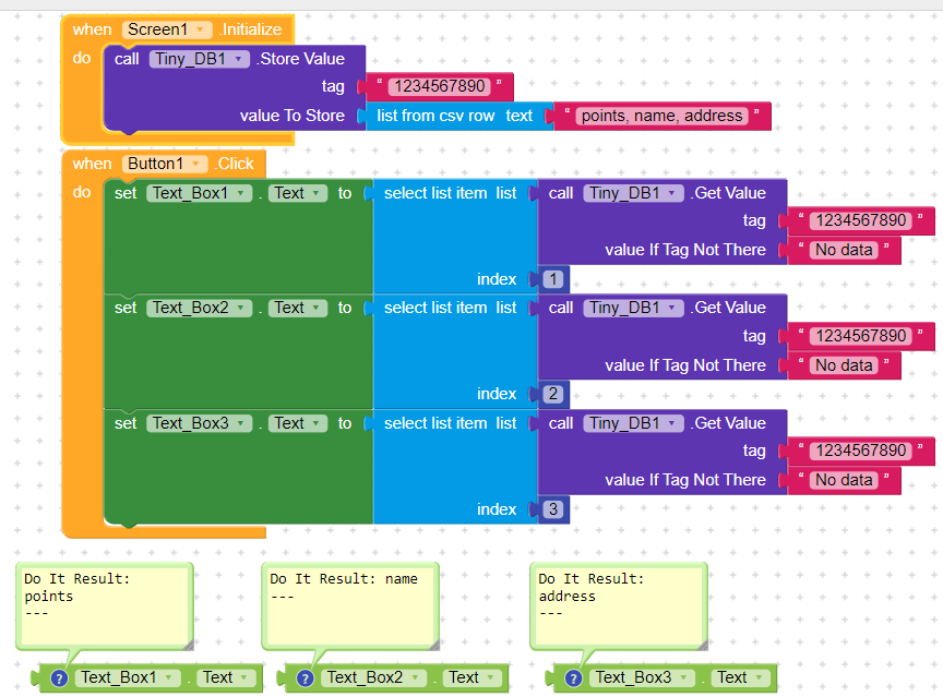 How to get multiple values from one tag and show in 3 textboxes ...