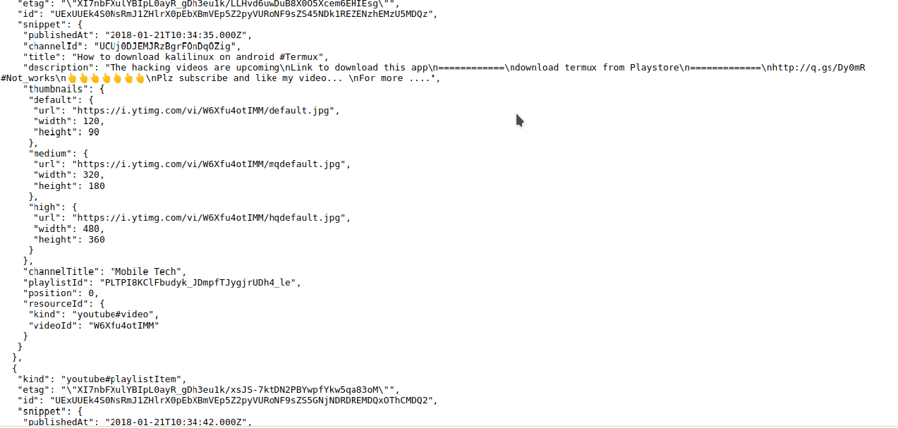 JSON file Youtube Videos Fetching all Video Ids - Help - Discuss ...