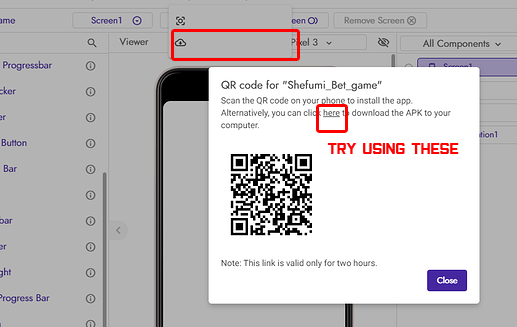Error 500 generating APK - Bugs - Kodular Community
