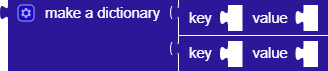 make a dictionary