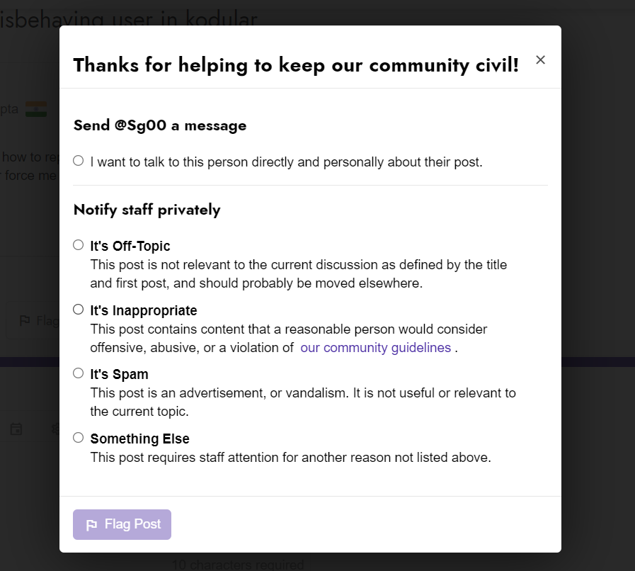 How to report a misbehaving user in kodular - Discuss - Kodular Community